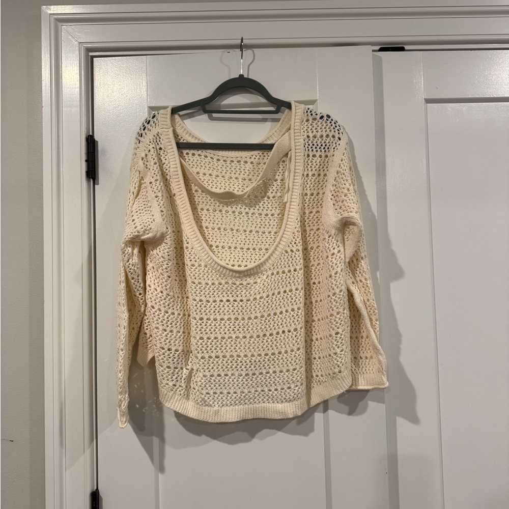 Daily Practice by Anthropologie Crochet Pullover Sweater - Picture 8 of 10